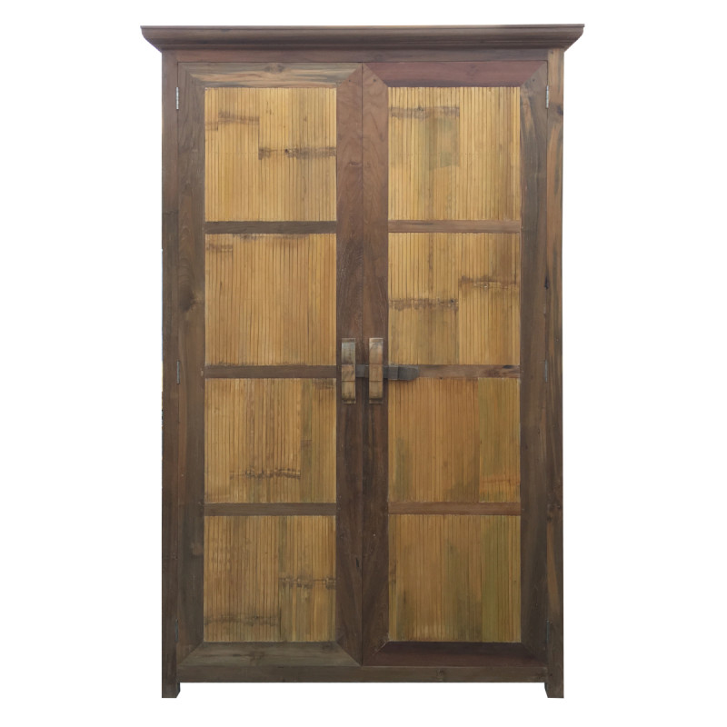 ANDY | Wardrobe in teak & bamboo