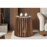 LUUK | Round side table in mango wood