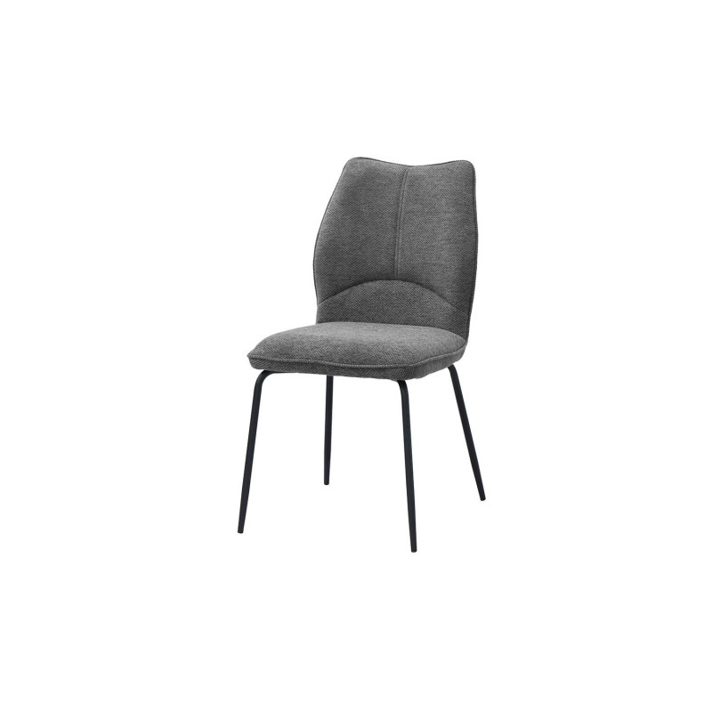 LARA | Fabric and metal dining chair