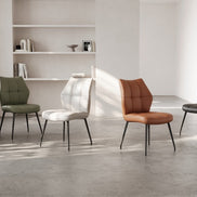 Leather dining chairs - RENOIR