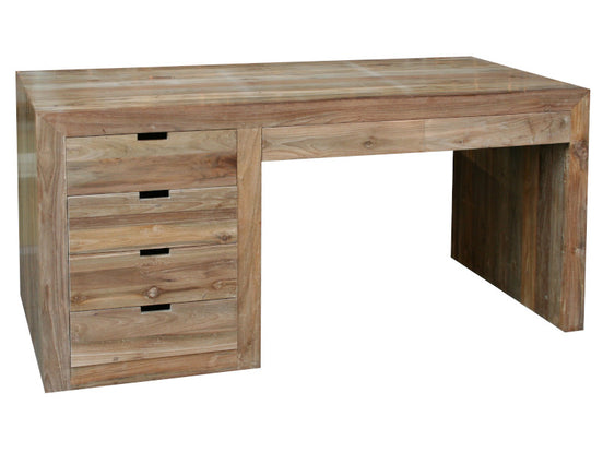 AFFAIR | Office desk with 6 drawers, cubic style