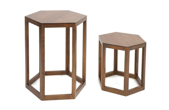 Set of 2 accent tables, nesting