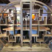 SHANDONG2 | Chinese style 3 part bookcase