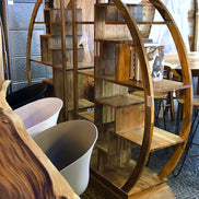SHANDONG | China round bookshelf, asymmetric design