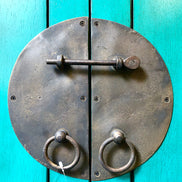 Chinese style armoire in solid hevea wood