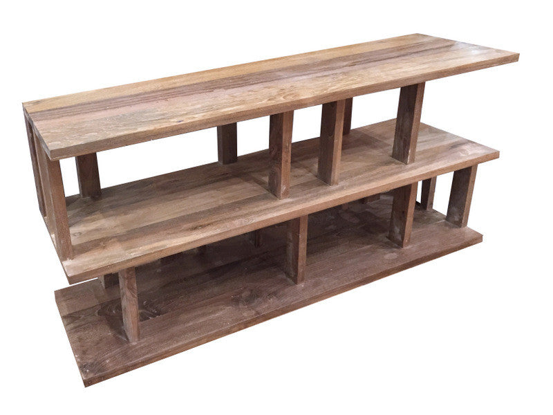 03139 | Side rack in reclaimed teak wood