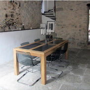 ALTUS | Dining table with blue stones top