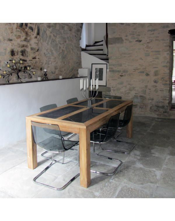 ALTUS | Dining table with blue stones top