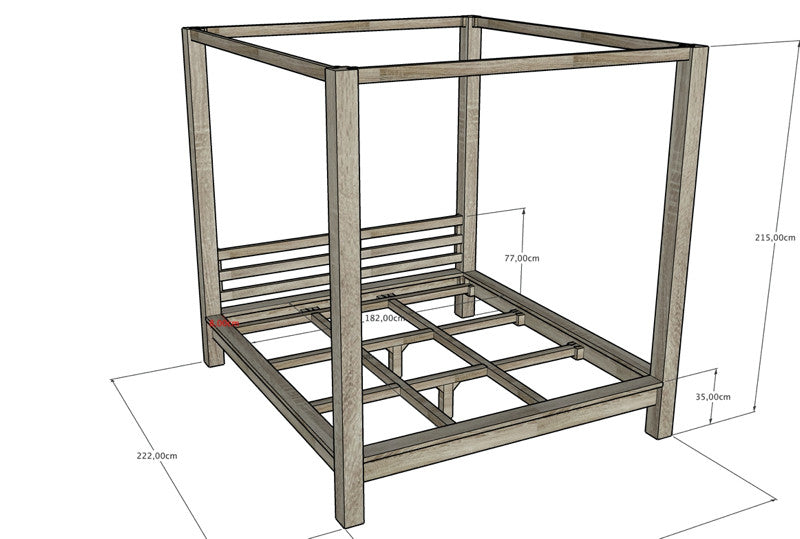 SAMPA JUMPA | Four poster Bed