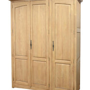 Wardrobe 3 doors beveled doors panels