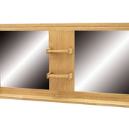 Bathroom mirrors with shelves