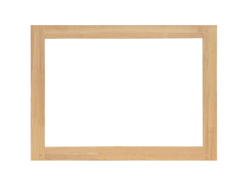 Mirror with hevea frame