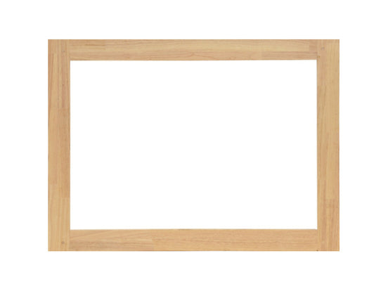 Mirror with hevea frame