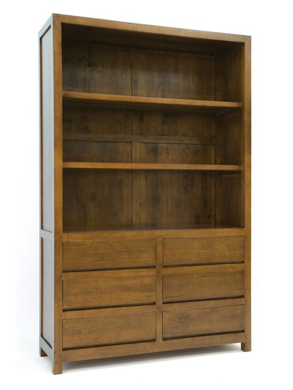 Bookshelf with 6 drawers