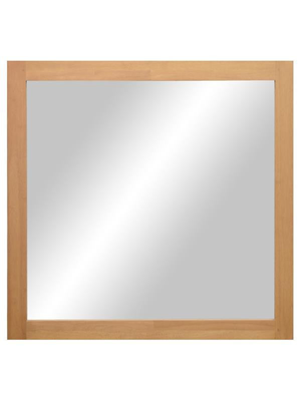 Mirror with hevea frame