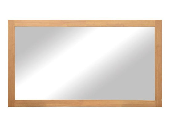 Mirror with hevea frame