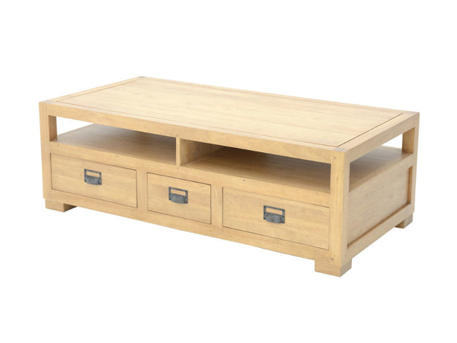 Low table 3 drawers, open from both sides