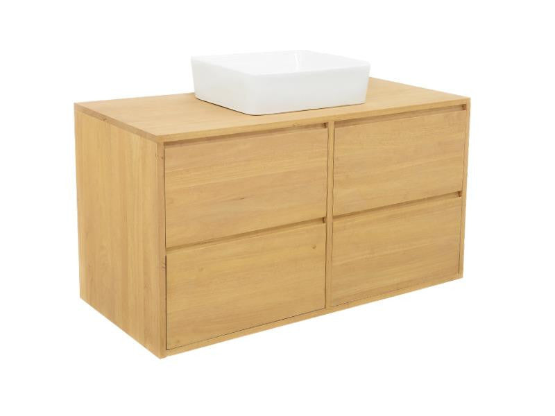 Washbasin cabinet with 4 drawers, to hang on the wall