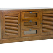 Sideboard 3 seed drawers & 2 doors with shutters