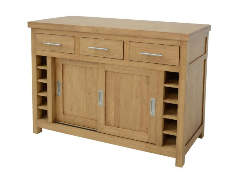 Center kitchen cupboard 2 doors 3 drawers (wooden worktop)