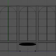 Glass cabinet with storage or seating - X