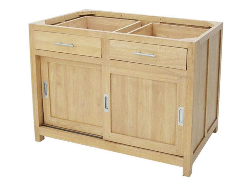 Kitchen under sink storage cabinet 2 doors, 2 drawers (without worktop)