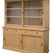 Bookcase with sliding doors