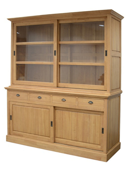 Bookcase with sliding doors