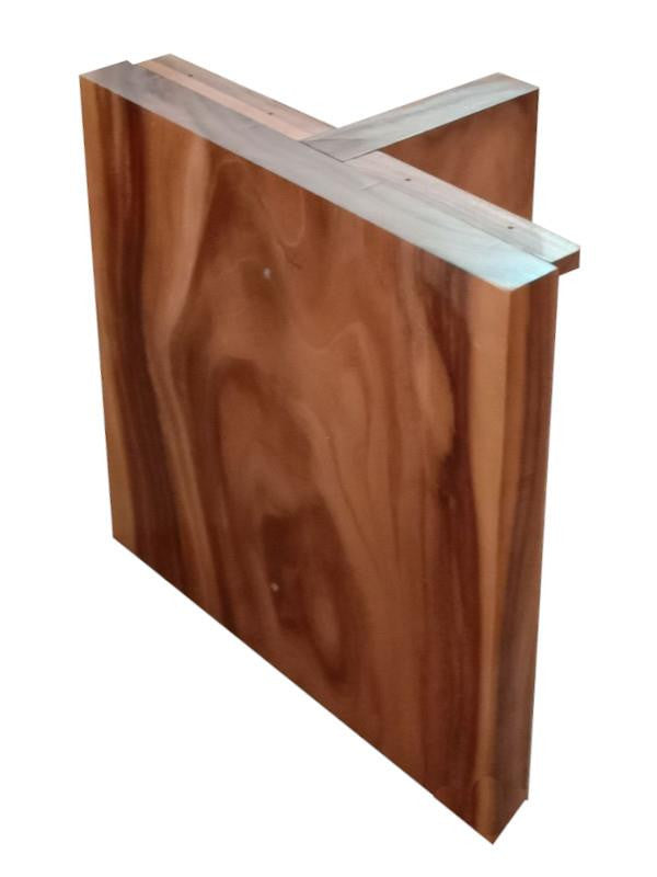 Acacia T wooden legs set of 2