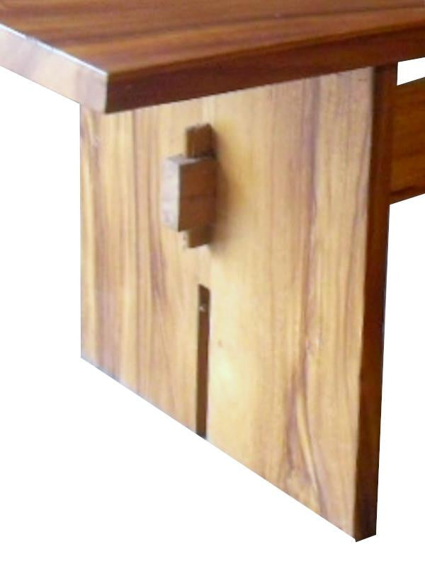 Acacia wooden table leg SOLID PLATE