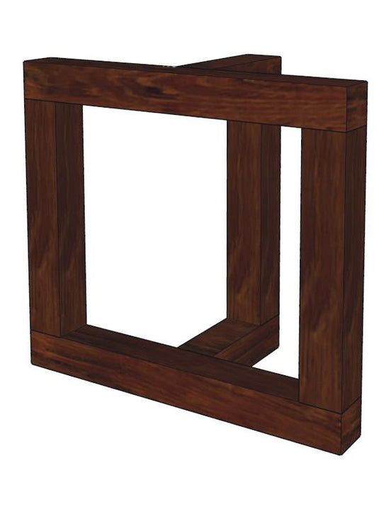 acacia wooden legs set T frame