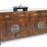 Chinese style sideboard, in solid hevea wood