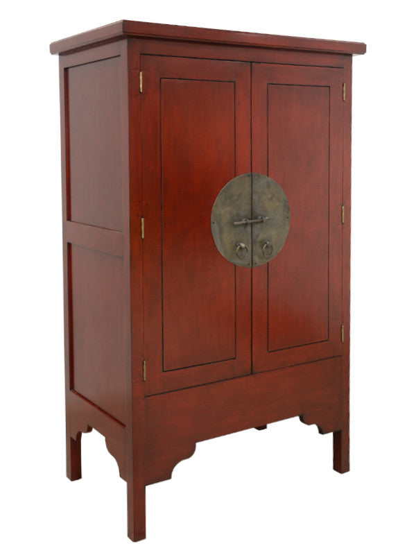Chinese style armoire in solid hevea wood