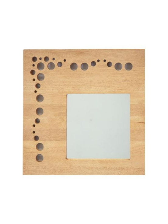 BUBBLES   mirror with hevea frame