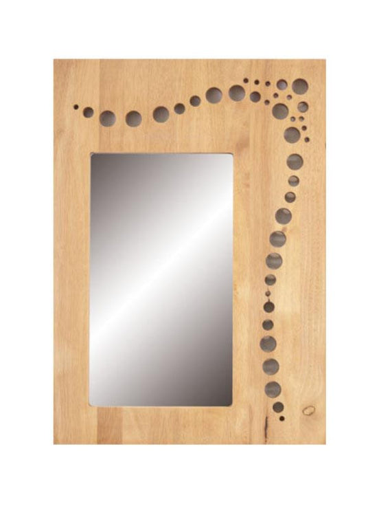BUBBLES | mirror with hevea frame