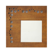 BUBBLES   mirror with hevea frame