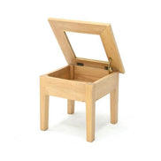 Small glass coffee table with storage