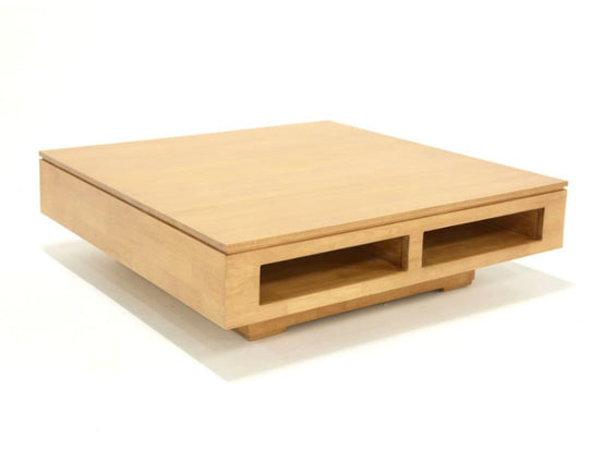 Contemporary coffee table with magazine storage