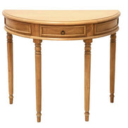 Half moon console with 1 drawer