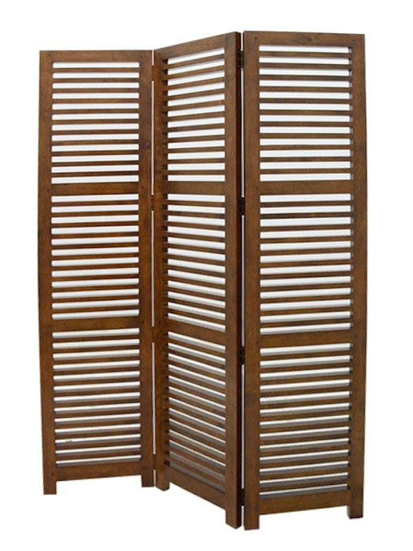 Room divider 3 panels with Slats