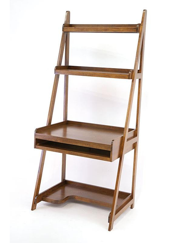 Wall ladder computer desk