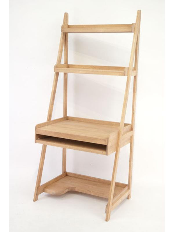 Wall ladder computer desk