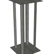 Table leg in metal