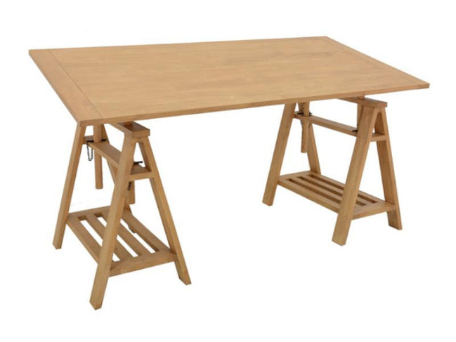 Architect's desk with adjustable trestles