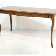 Secretary desk with curved legs, 3 drawers