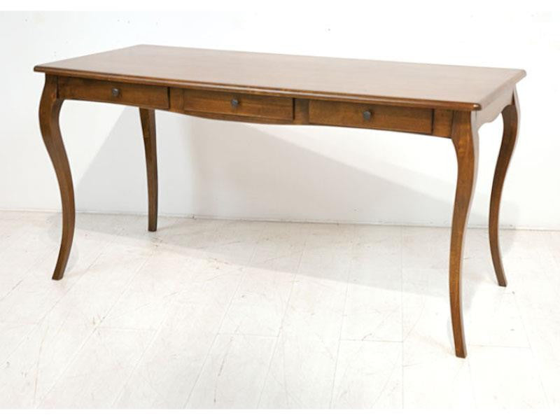 Secretary desk with curved legs, 3 drawers