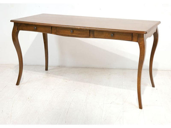 Secretary desk with curved legs, 3 drawers