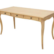 Secretary desk with curved legs, 3 drawers