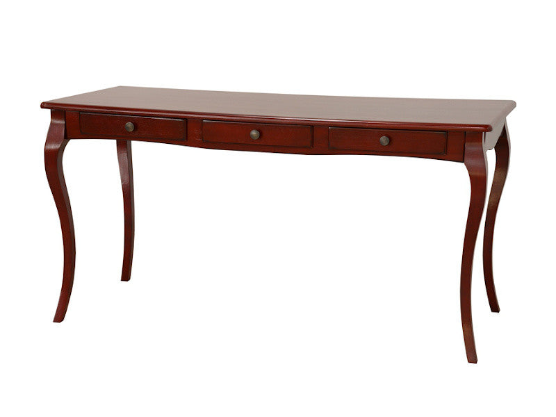 Secretary desk with curved legs, 3 drawers