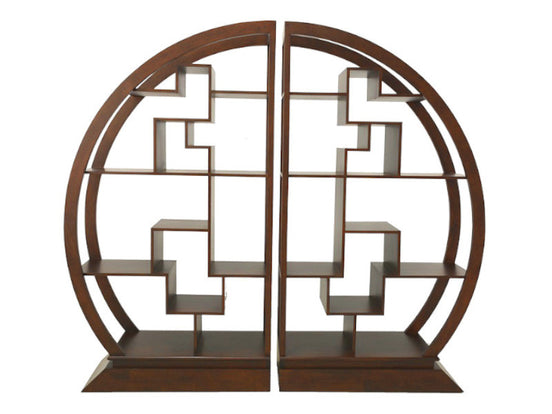 China Round bookshelf, asymmetric design
